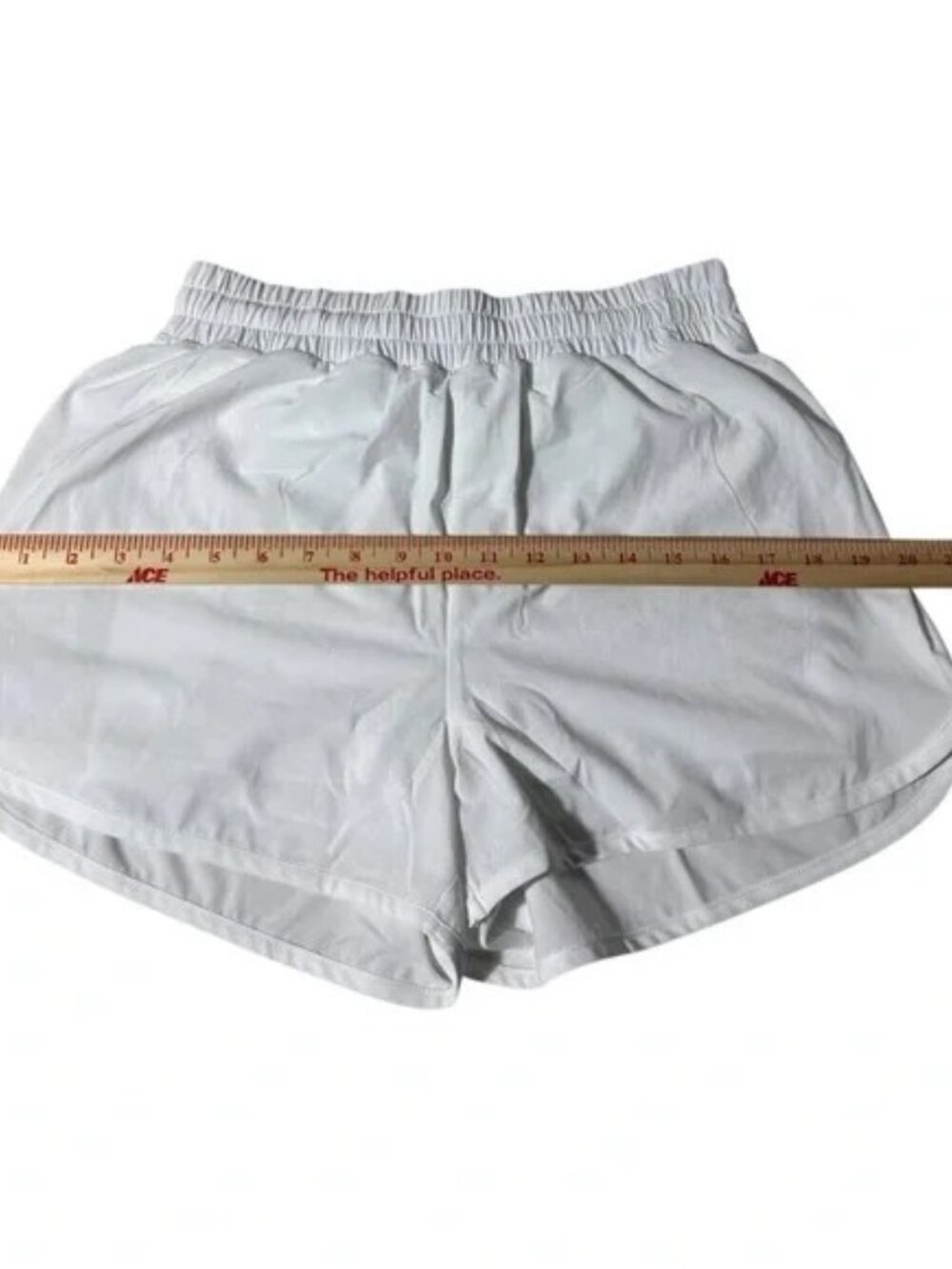 Beyond Yoga Stretch Woven In Stride Lined Shorts 3 Inch Inseam White - Picture 7 of 9